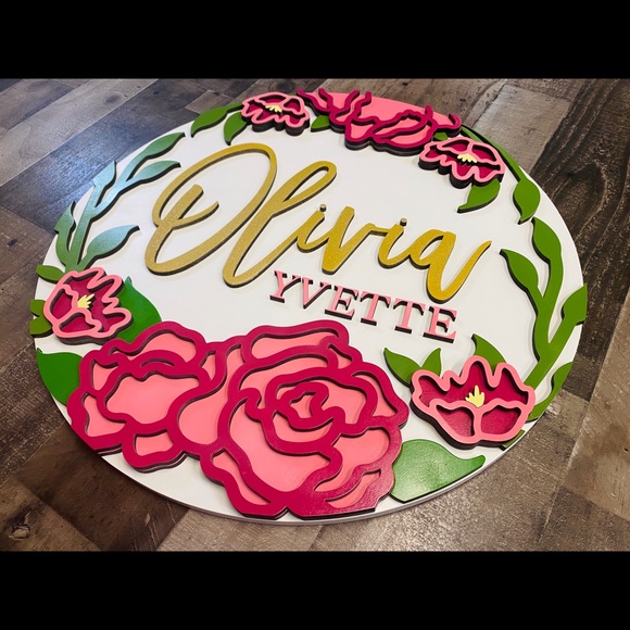 Custom Nursery Sign - Picture 2 of 7